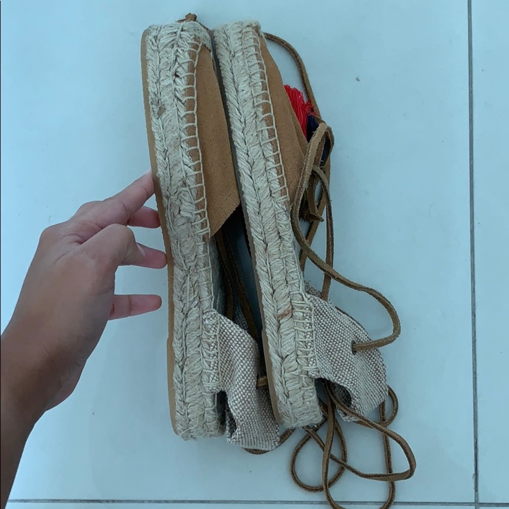 SOLUDOS espadrille camel with tassel - Picture 3 of 7